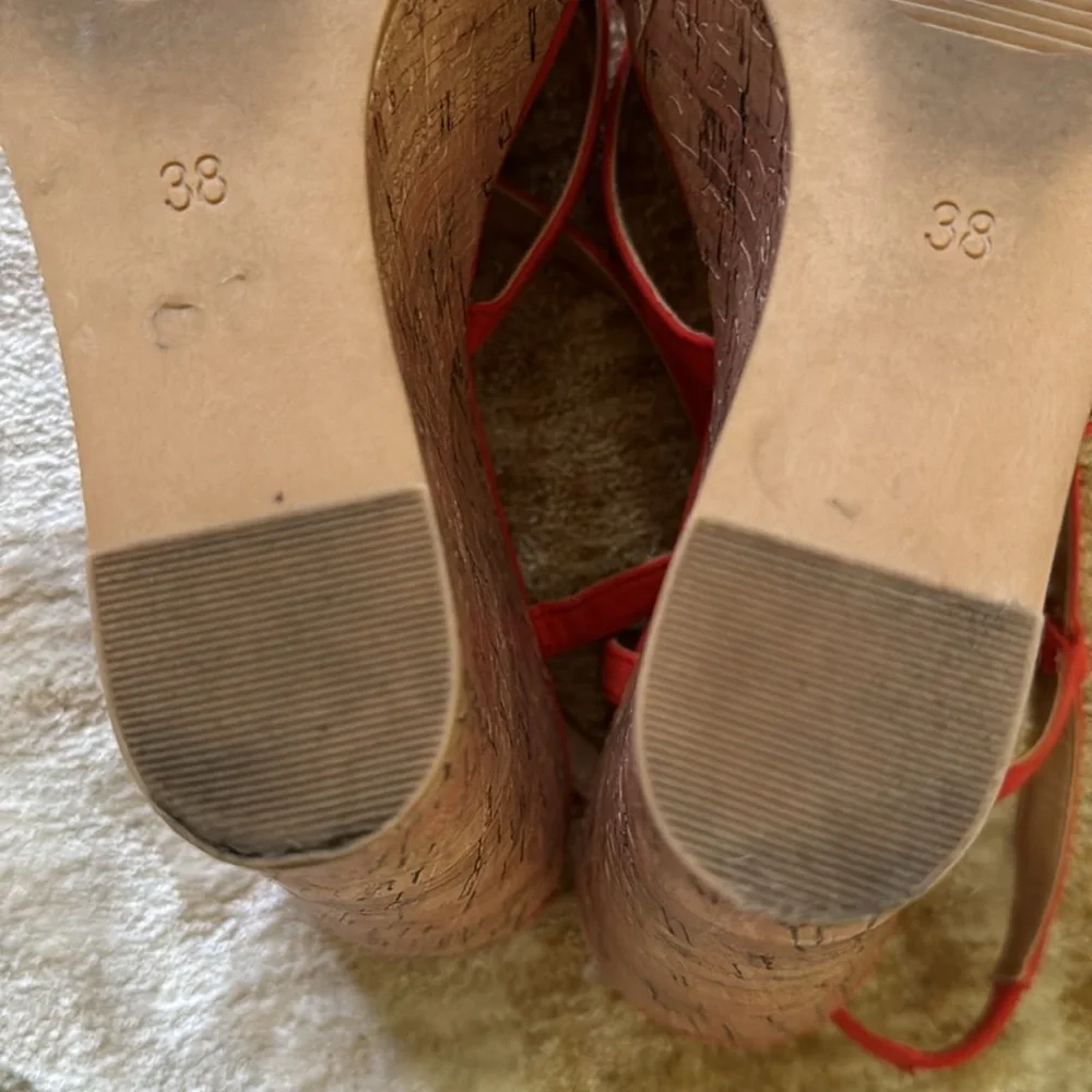 Orange Summer Wedges